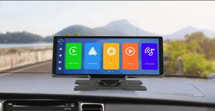 CarSync Central's Premium 10.26-Inch Wireless CarPlay System